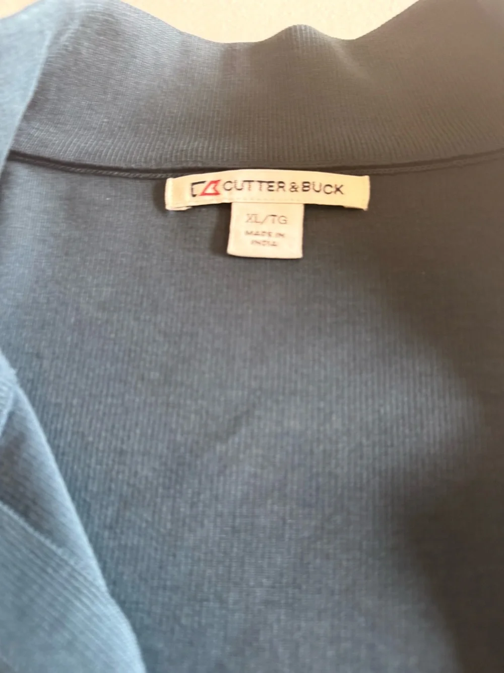 Men's Teal Half-Zip Sweater with Embroidered XLVII Logo